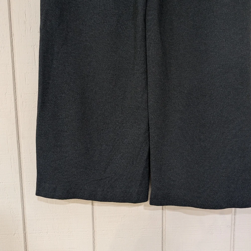 J. Crew Ponte wide-leg‎ crop with patch pockets Dark Grey